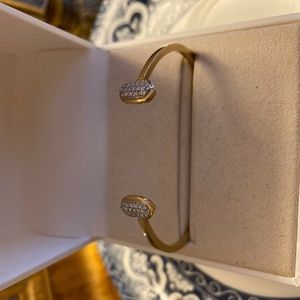 New Kendra Scott "Elias" Diamond/14 Kt. Gold Cuff